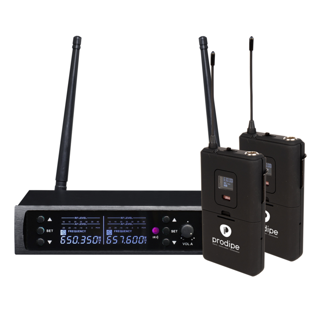 Prodipe Dual Lavalier & Headset System (UHFHEADSETDUO)